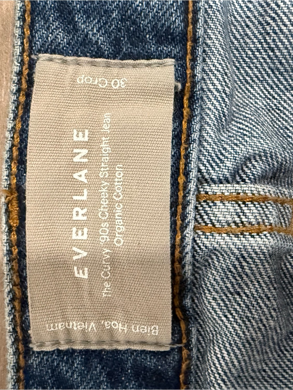 Everlane The Curvy ’90s Cheeky Straight Crop Jeans Size 30 - Picture 6 of 7